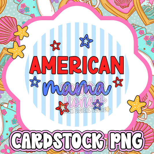 American Mama Cardstock PNG