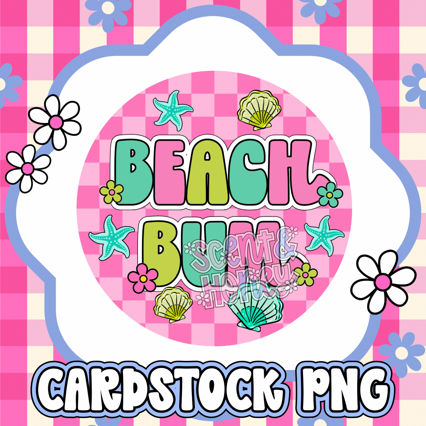 Beach Bum Cardstock PNG