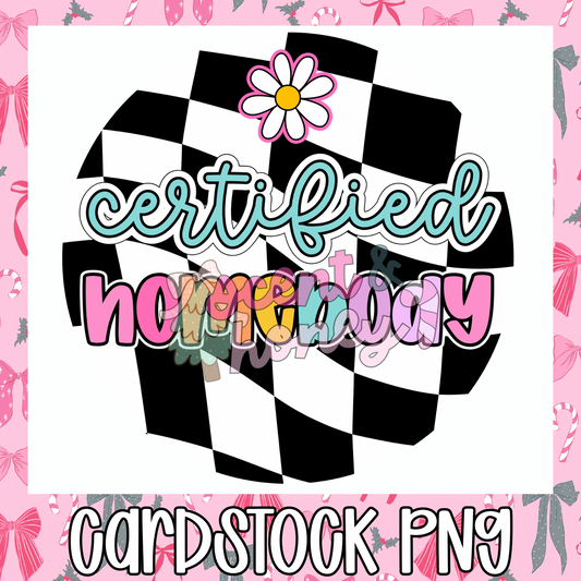Certified Homebody Cardstock PNG