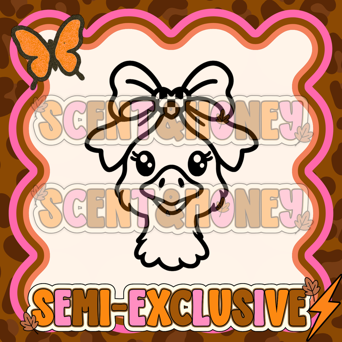 **SEMI-EXCLUSIVE** Goose with Heart Bow PNG