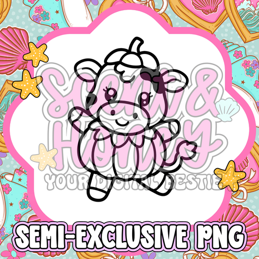 **SEMI-EXCLUSIVE** Pumpkin Cow PNG