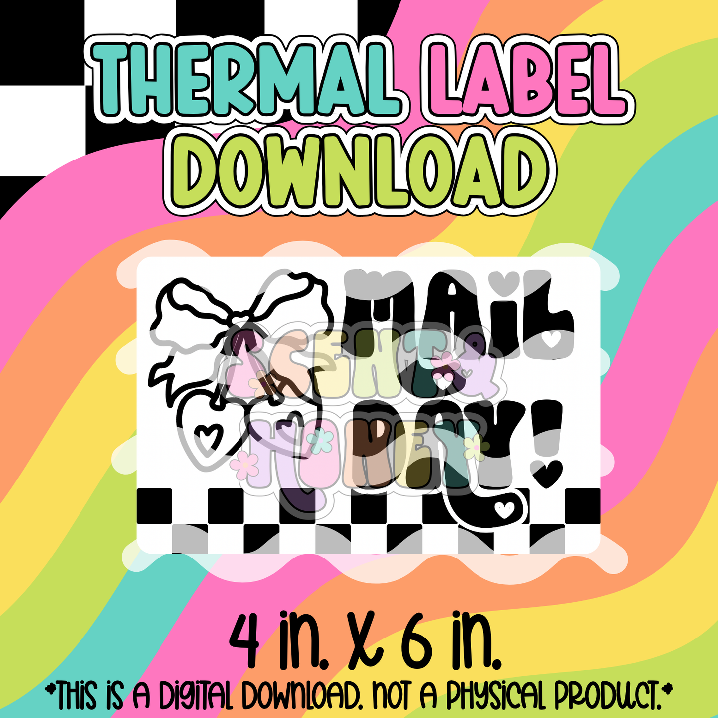 Cherry Mail Day (4x6) Thermal Label