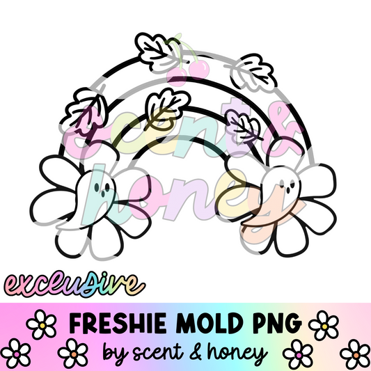 **SEMI-EXCLUSIVE** Ghost Flower Rainbow PNG Download