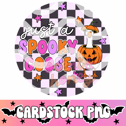 Spooky Goose Cardstock PNG