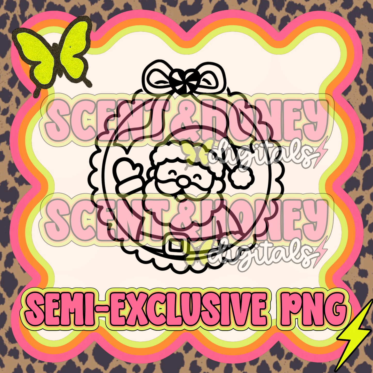 **SEMI-EXCLUSIVE** Santa Frame PNG