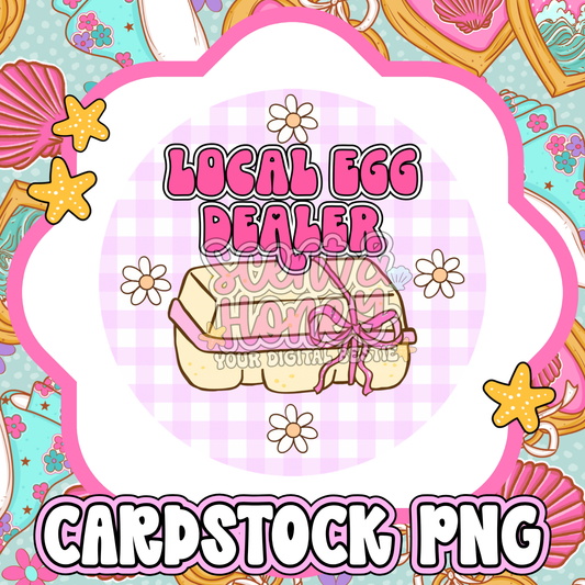 Local Egg Dealer Cardstock PNG