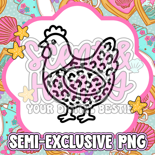 **SEMI-EXCLUSIVE** Cheetah Print Chicken PNG