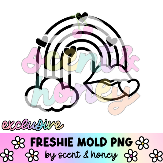 **SEMI-EXCLUSIVE** Lips Rainbow PNG Download