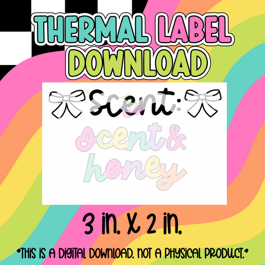 Scent (bows) Thermal Label