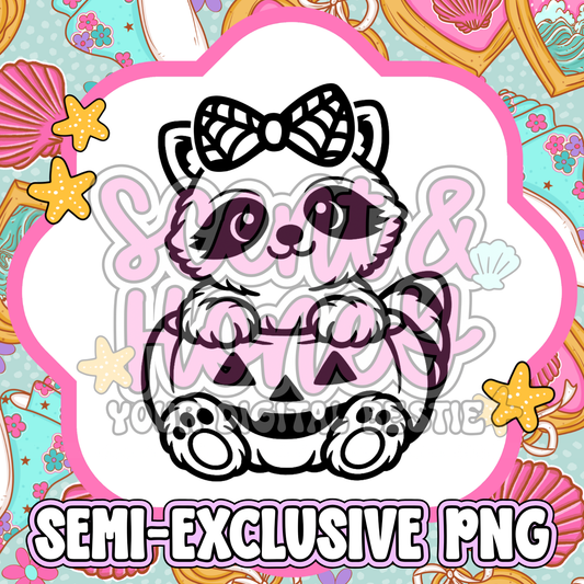 **SEMI-EXCLUSIVE** Raccoon In Jack-o-lantern PNG