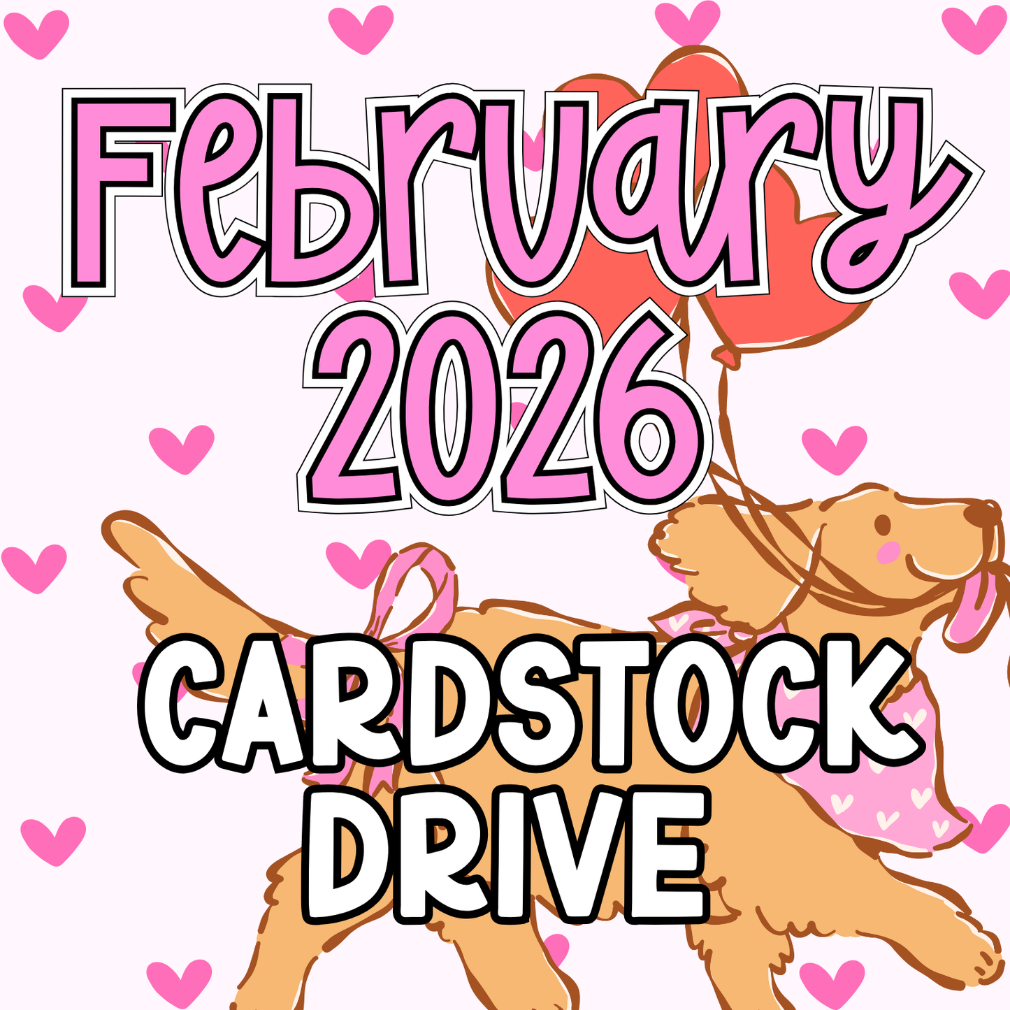 February 2026 Cardstock PNG Drive