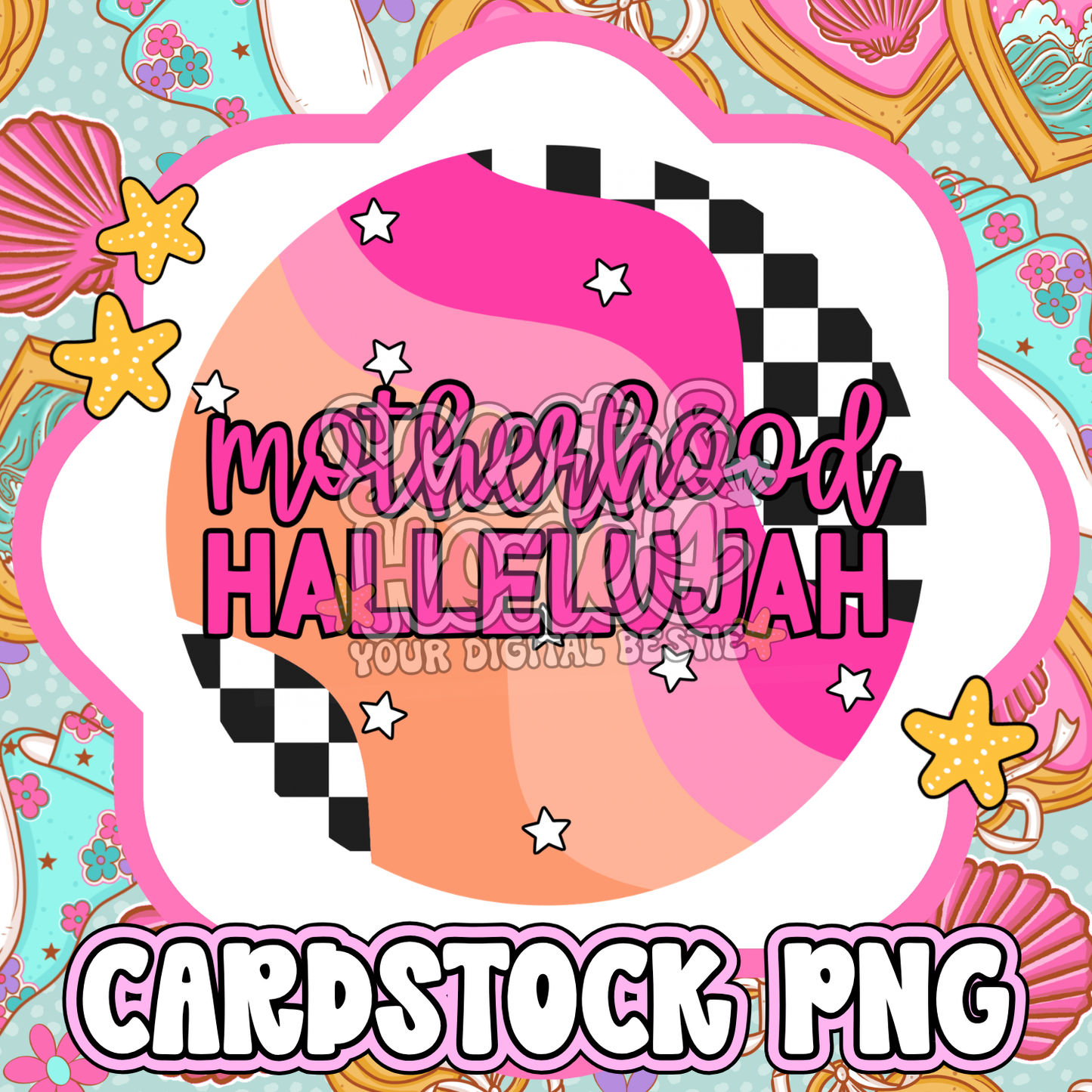 Motherhood Hallelujah Cardstock PNG
