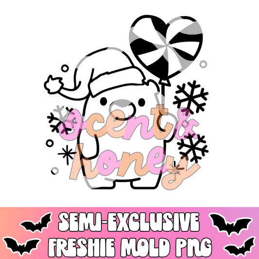 **SEMI-EXCLUSIVE** Polar Bear with Balloon PNG Download