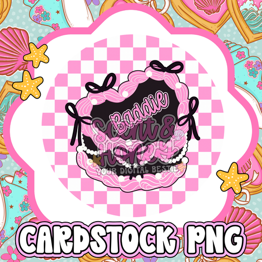 Baddie Cake Cardstock PNG