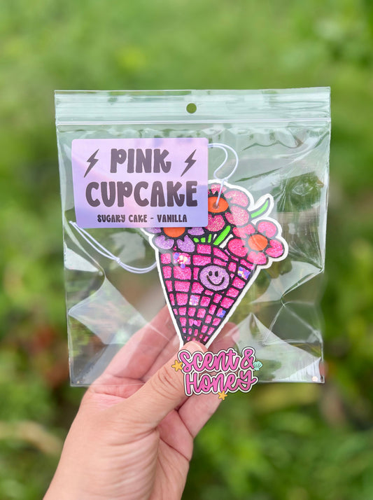RTS Happy Bouquet Freshie - Pink Cupcake