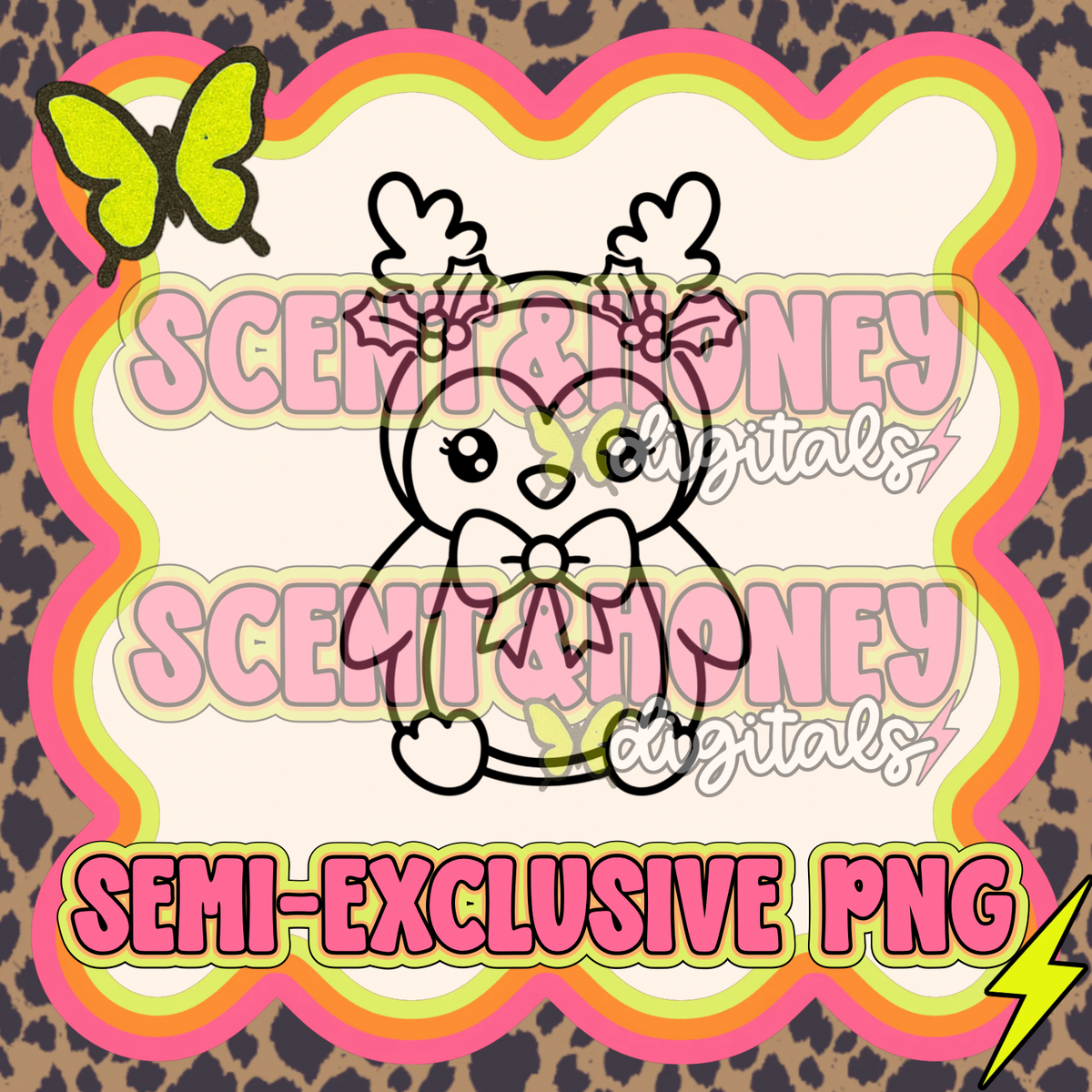 **SEMI-EXCLUSIVE** Reindeer Penguin PNG