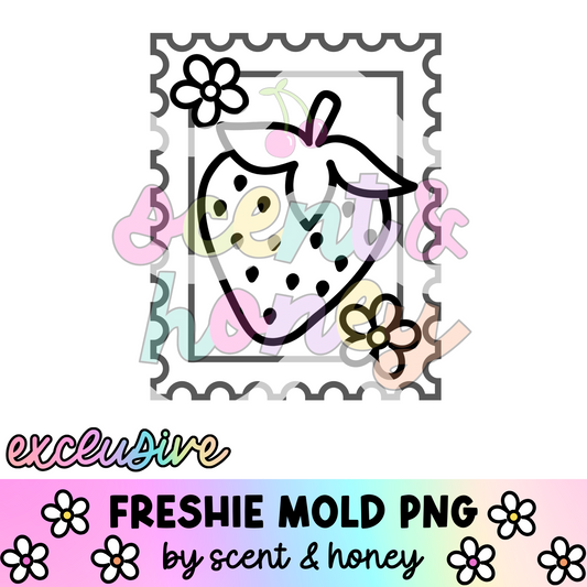**SEMI-EXCLUSIVE** Strawberry Stamp PNG Download