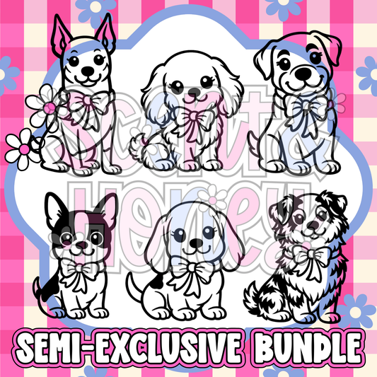 **SEMI-EXCLUSIVE BUNDLE** Doggy Bow Bundle (VERSION 5) PNG