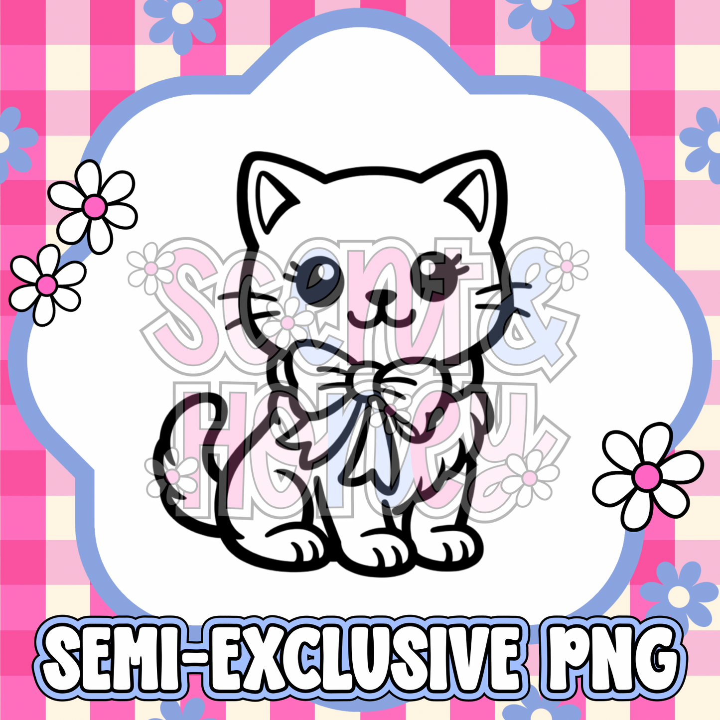 **SEMI-EXCLUSIVE** Cat with Bow PNG