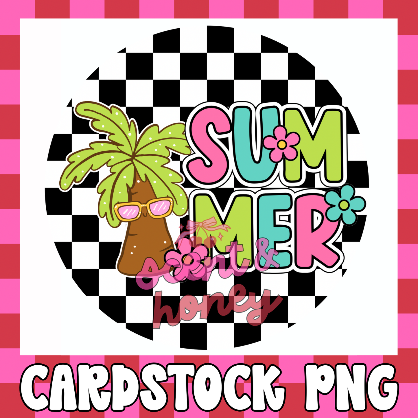 Summer (palm tree) Cardstock PNG