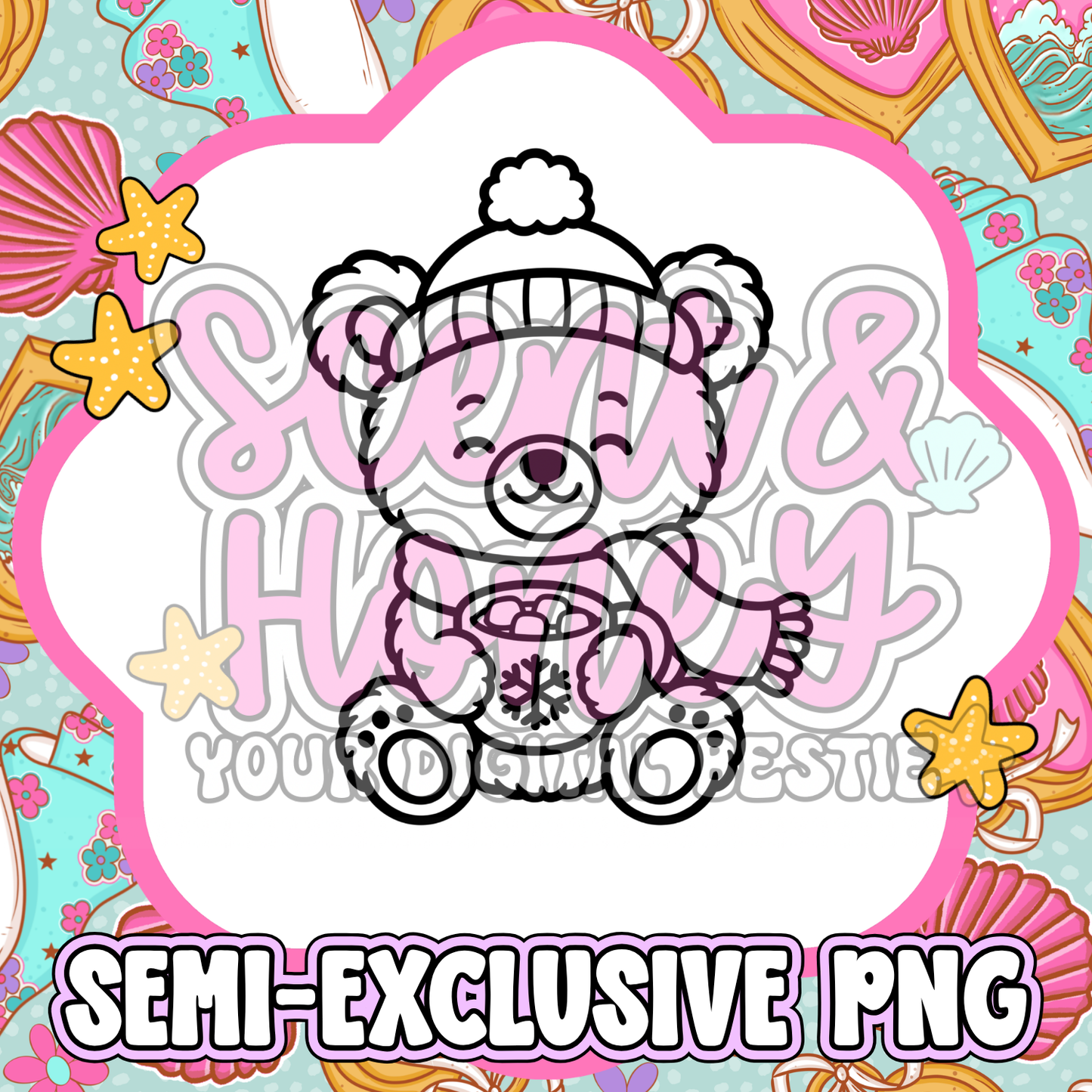 **SEMI-EXCLUSIVE** Hot Cocoa Bear PNG