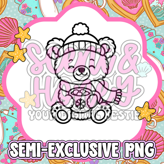 **SEMI-EXCLUSIVE** Hot Cocoa Bear PNG