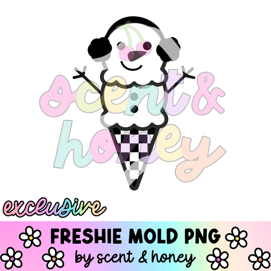 **SEMI-EXCLUSIVE** Snowman Ice Cream Cone PNG Downloadi