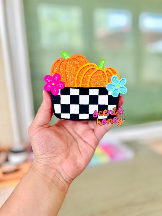 Checkered Pumpkins Freshie