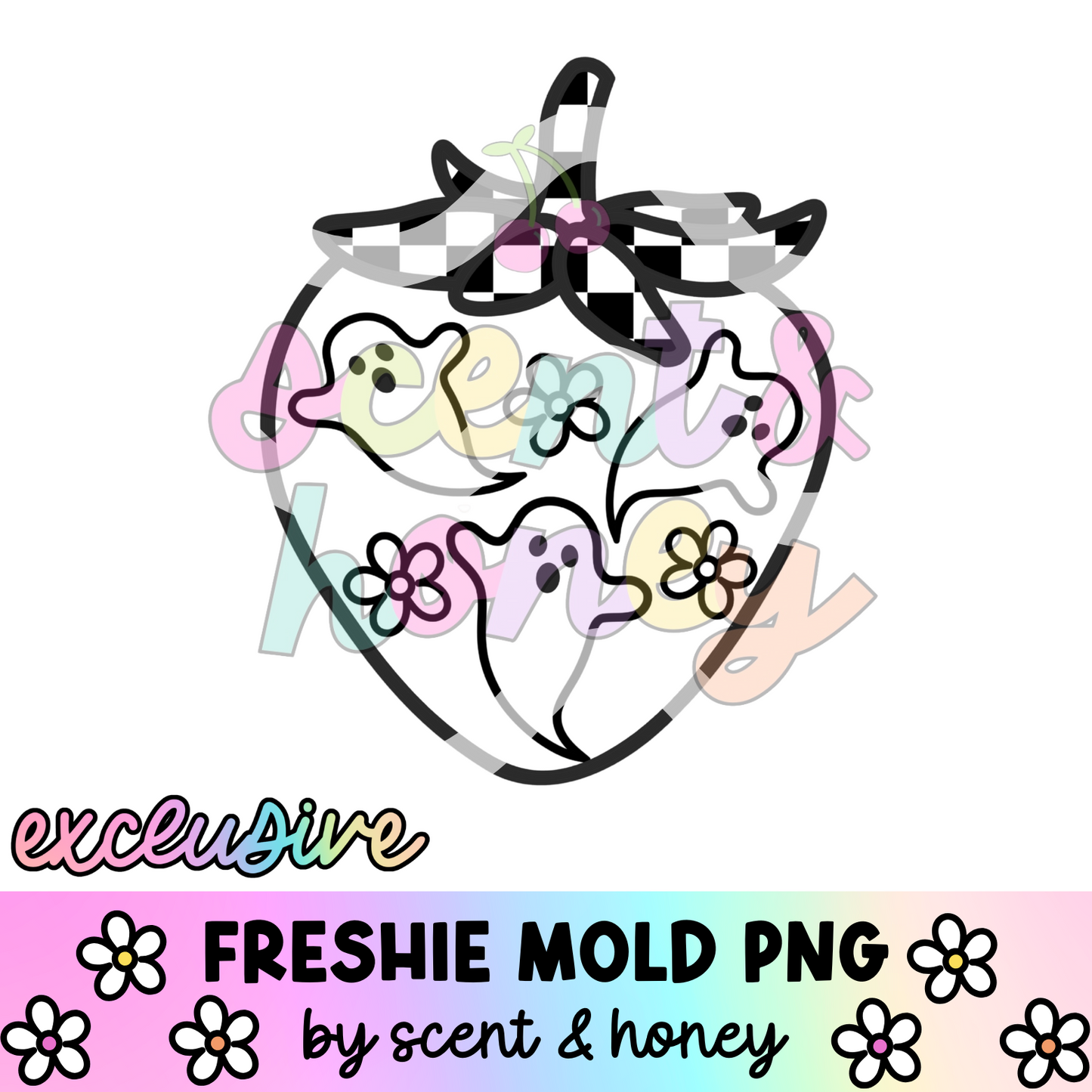 **SEMI-EXCLUSIVE** Spooky Strawberry PNG Download