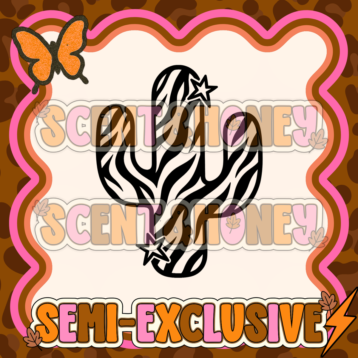**SEMI-EXCLUSIVE** Zebra Cactus PNG