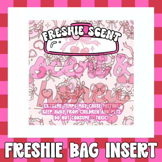 Heart Cake Freshie Insert