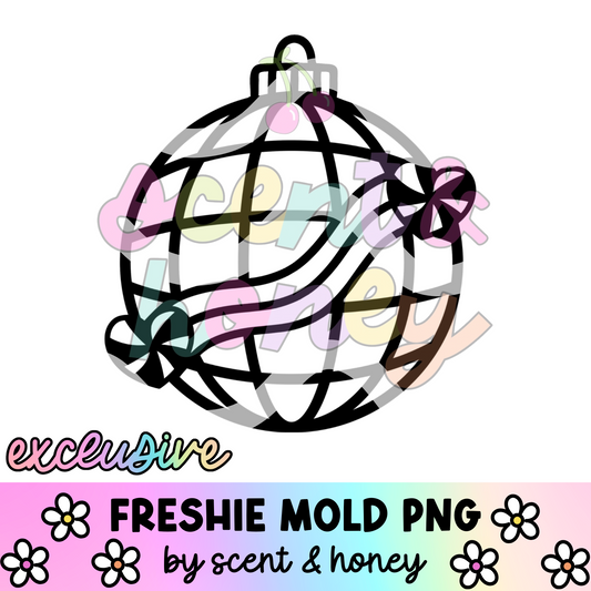 **SEMI-EXCLUSIVE** Peppermint Disco Ornament PNG Download