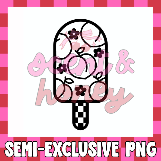 **SEMI-EXCLUSIVE** Peach Popsicle PNG