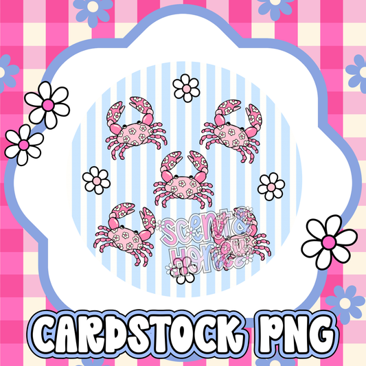 Crabby Pattern Cardstock PNG