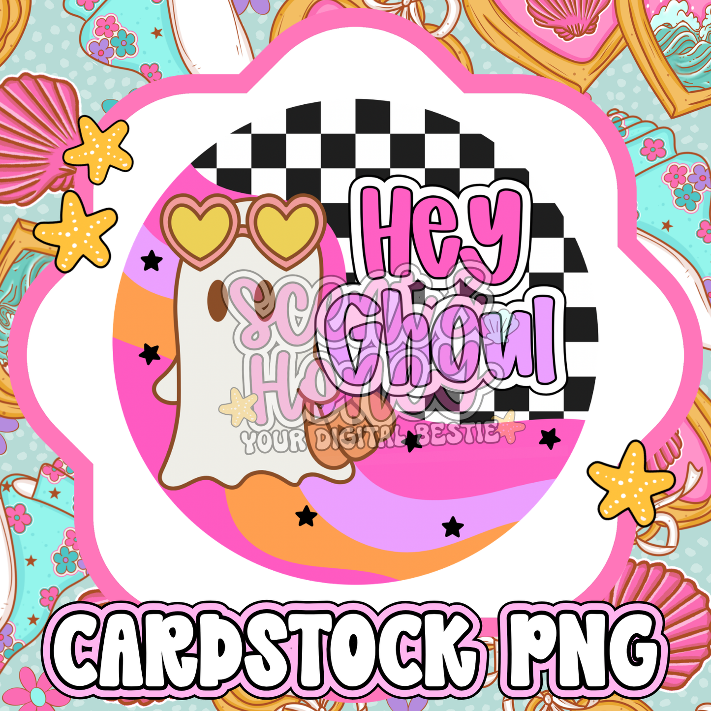 Hey Ghoul Cardstock PNG