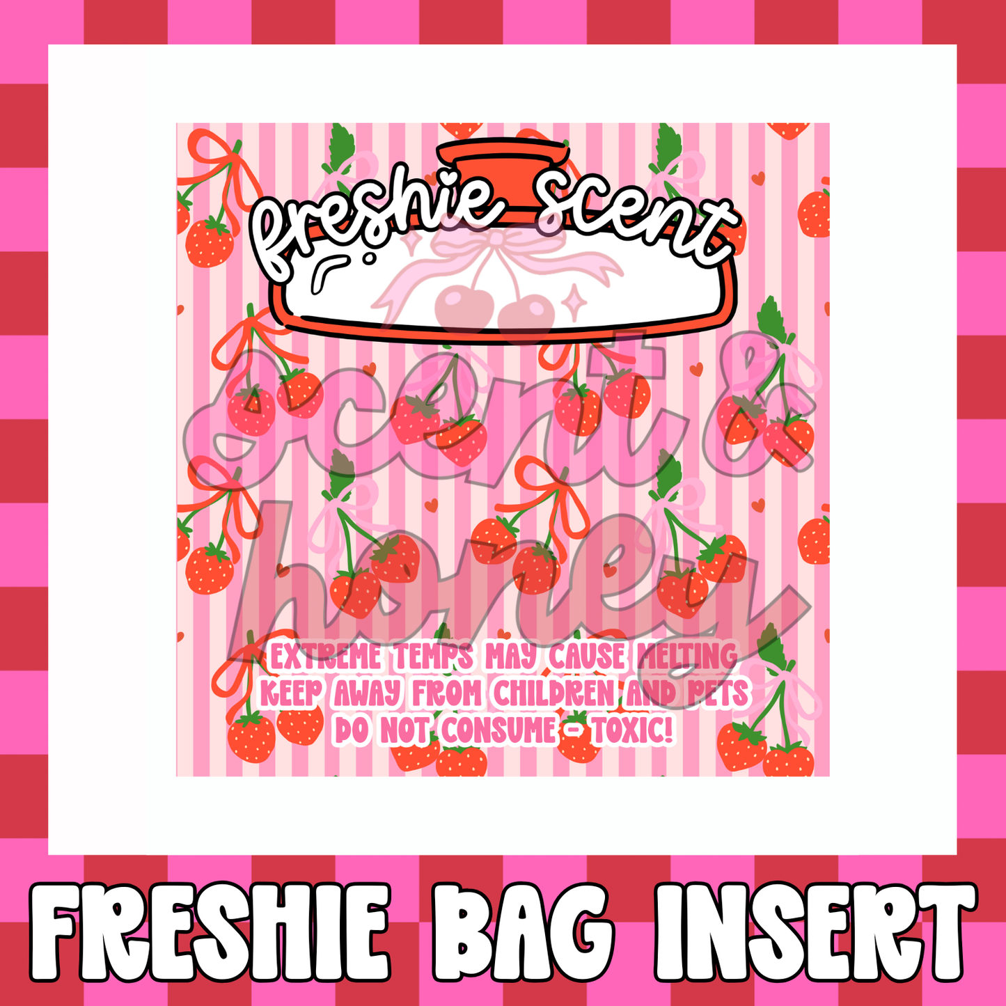 Strawberry Freshie Insert