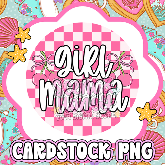 Girl Mama Cardstock PNG