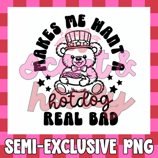 **SEMI-EXCLUSIVE** Makes Me Want A Hotdog PNG