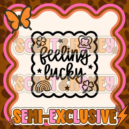 **SEMI-EXCLUSIVE** Feeling Lucky Frame PNG