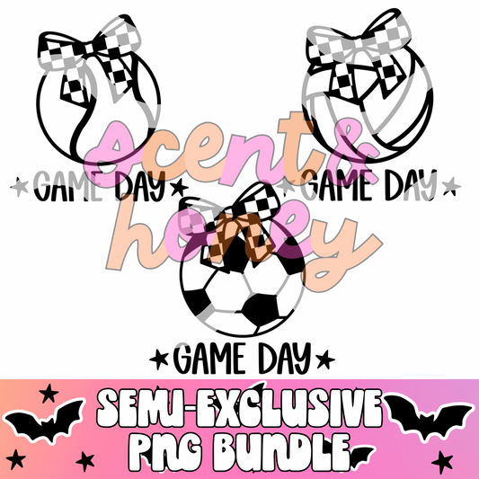 **SEMI-EXCLUSIVE** Game Day Sports Bundle (VERSION 2) PNG Download