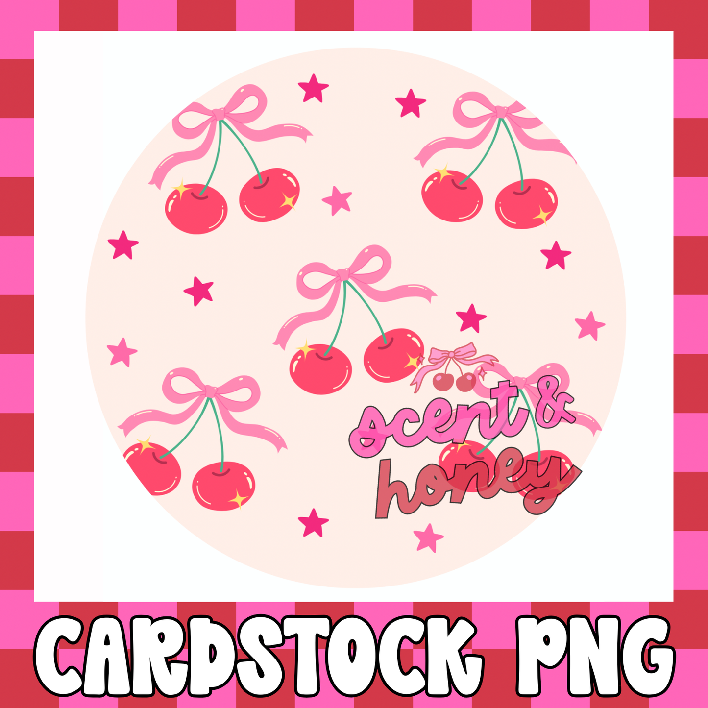 Sweet Cherries Cardstock PNG