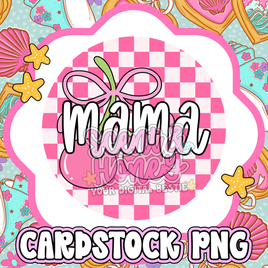 Mama Cherries Cardstock PNG
