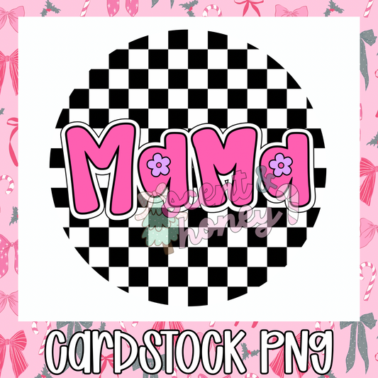 Mama (floral) Cardstock PNG