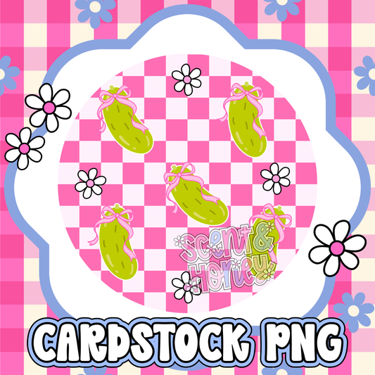Pickle Pattern Cardstock PNG