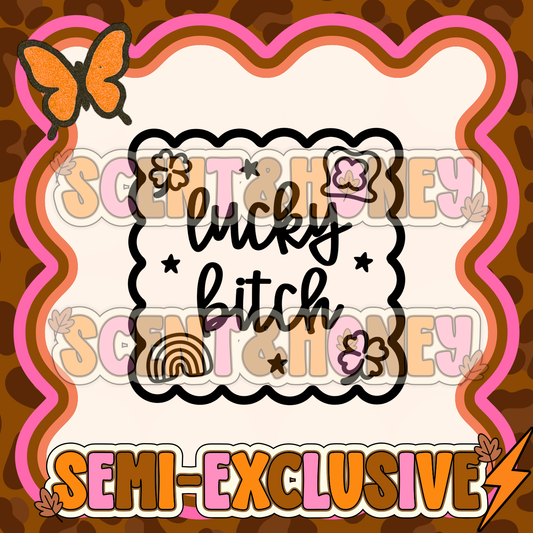 **SEMI-EXCLUSIVE** Lucky Bitch Charm Frame PNG