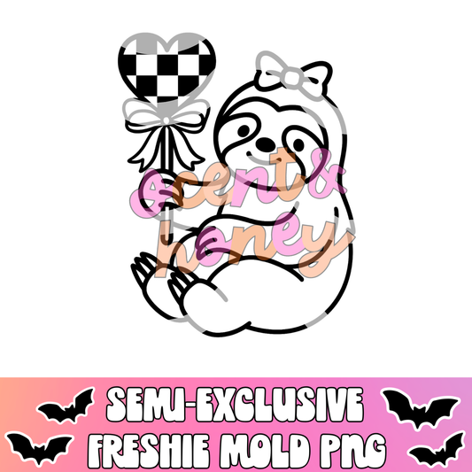 **SEMI-EXCLUSIVE** Valentine Sloth PNG
