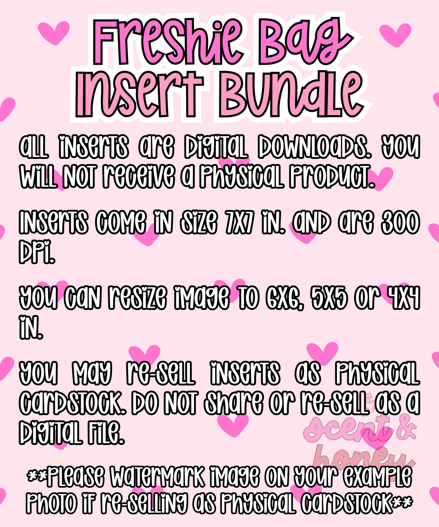 Valentine Freshie Insert Bundle