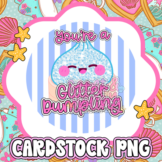 Glitter Dumpling Cardstock PNG