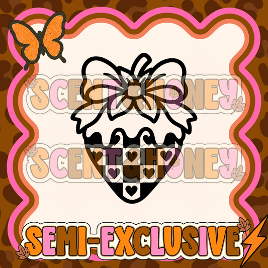 **SEMI-EXCLUSIVE** Checkered Strawberry PNG