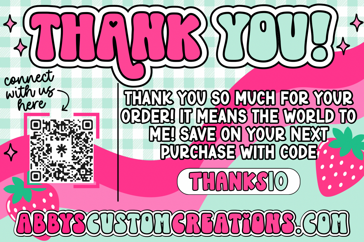 Custom Thank You Cards